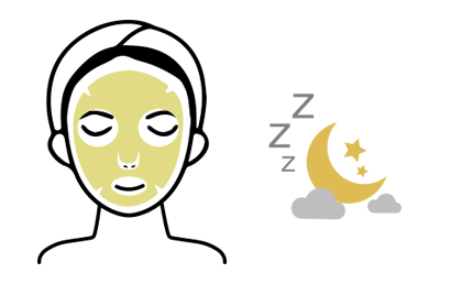 Illustration of sleeping mask