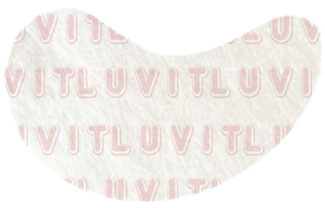 Text printed film of insoluble eye patch