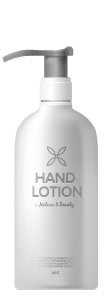 Hand lotion bottle mockup